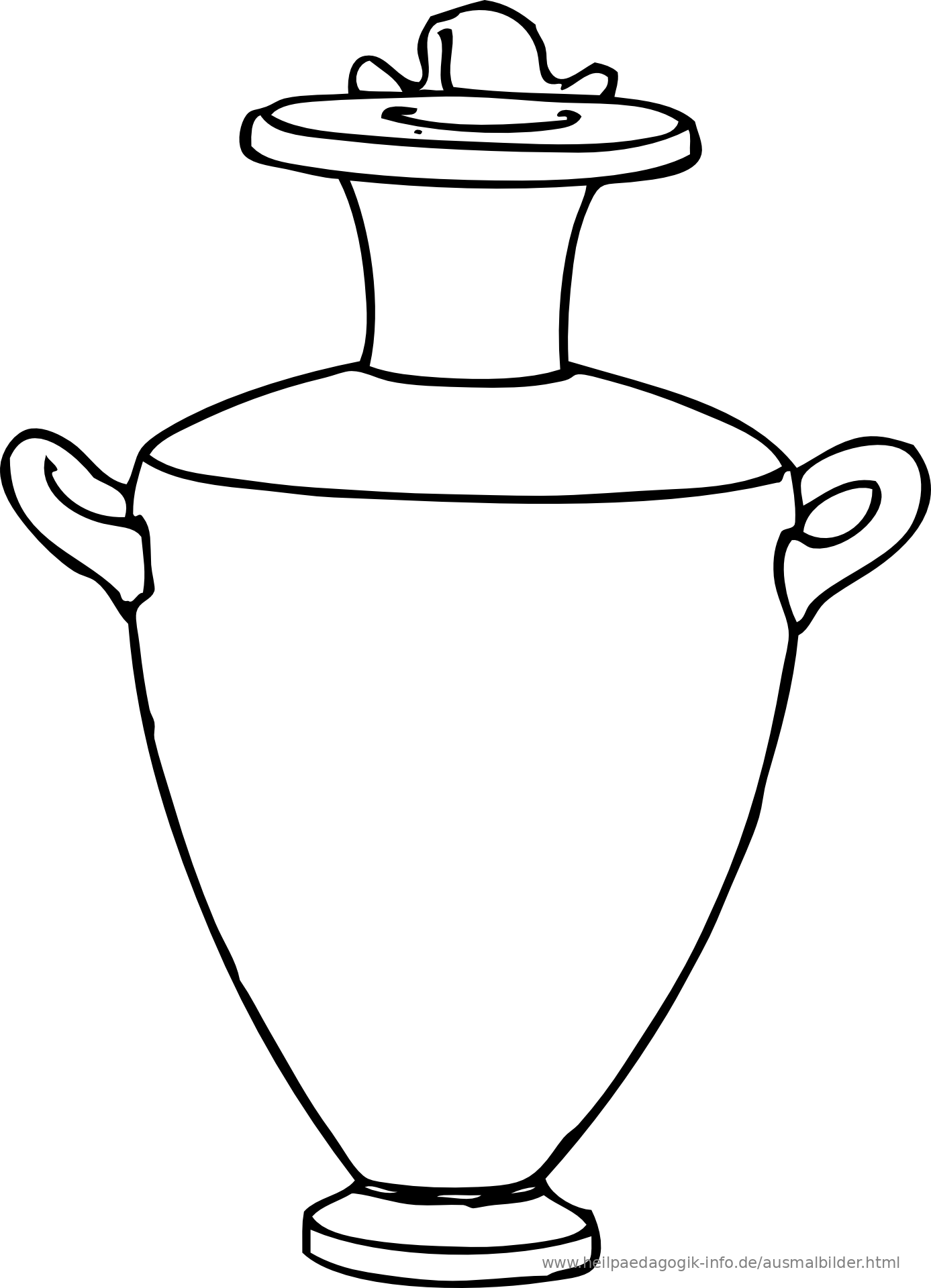 Malvorlage vase information