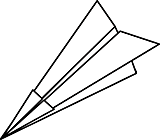 Ausmalbild Malvorlage Papierflieger
